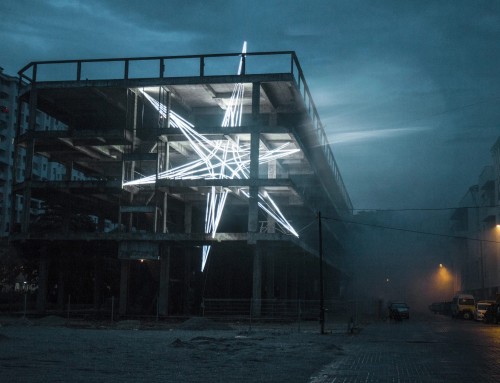 Beams of Light Lance Monumental Architecture in Jun Ong’s Astral Installations